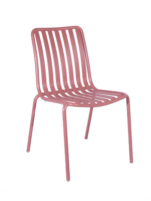 Breeze Aluminium Side Chair - Brick Dust
