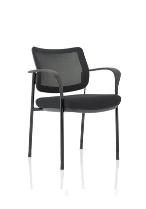Brunswick Deluxe Medium Back Stacking Visitor Office Chair With Arms BR000221 2