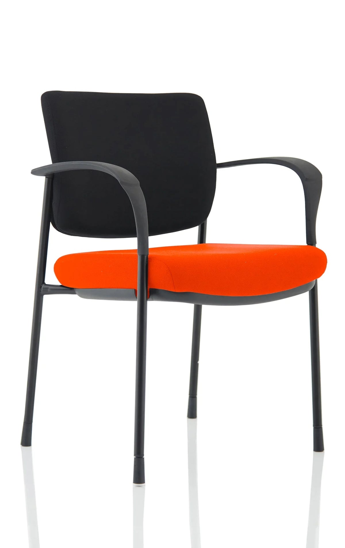 Brunswick Deluxe Medium Back Stacking Visitor Office Chair with Arms Bespoke KCUP1562