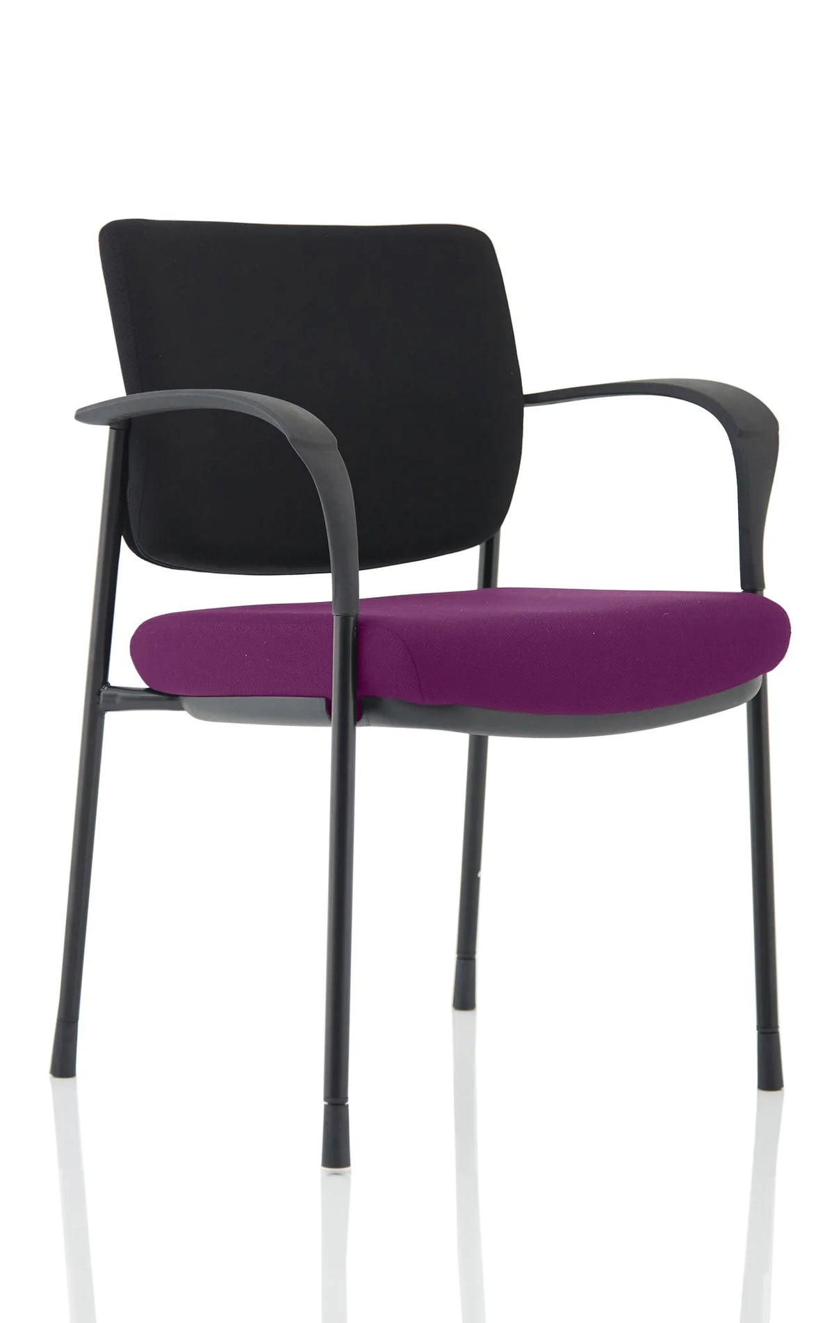 Brunswick Deluxe Medium Back Stacking Visitor Office Chair with Arms Bespoke KCUP1563