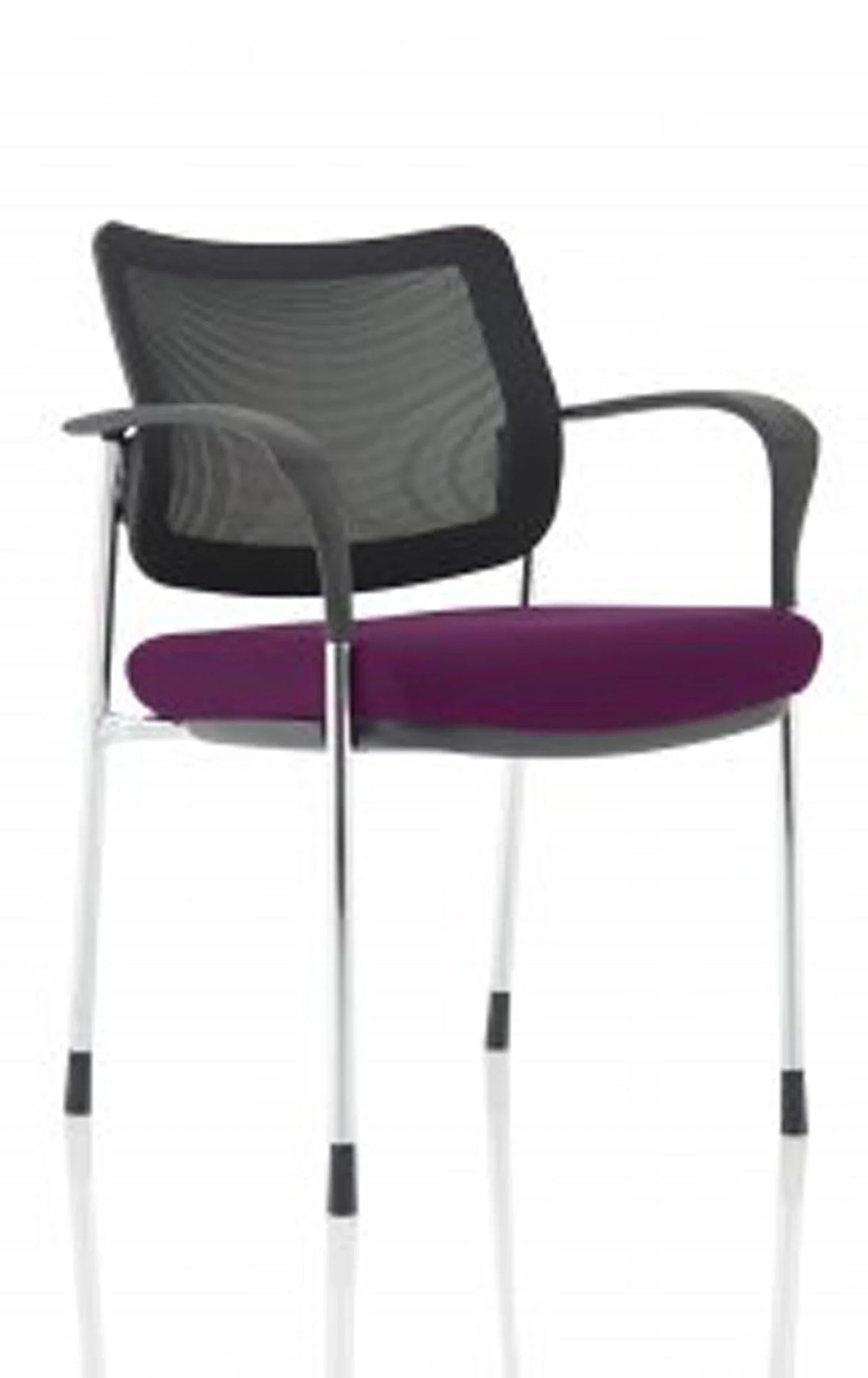 Brunswick Deluxe Medium Back Stacking Visitor Office Chair with Arms Bespoke KCUP1603