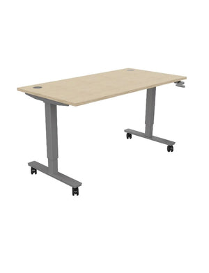 Buronomic Envol Classic High Adjustable Leg Desk With Crank In Oak Top Finish