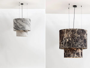 Buzzichandelier Traditional Style Acoustic Pendant Ceiling Light Printed Emperada Or Carrara