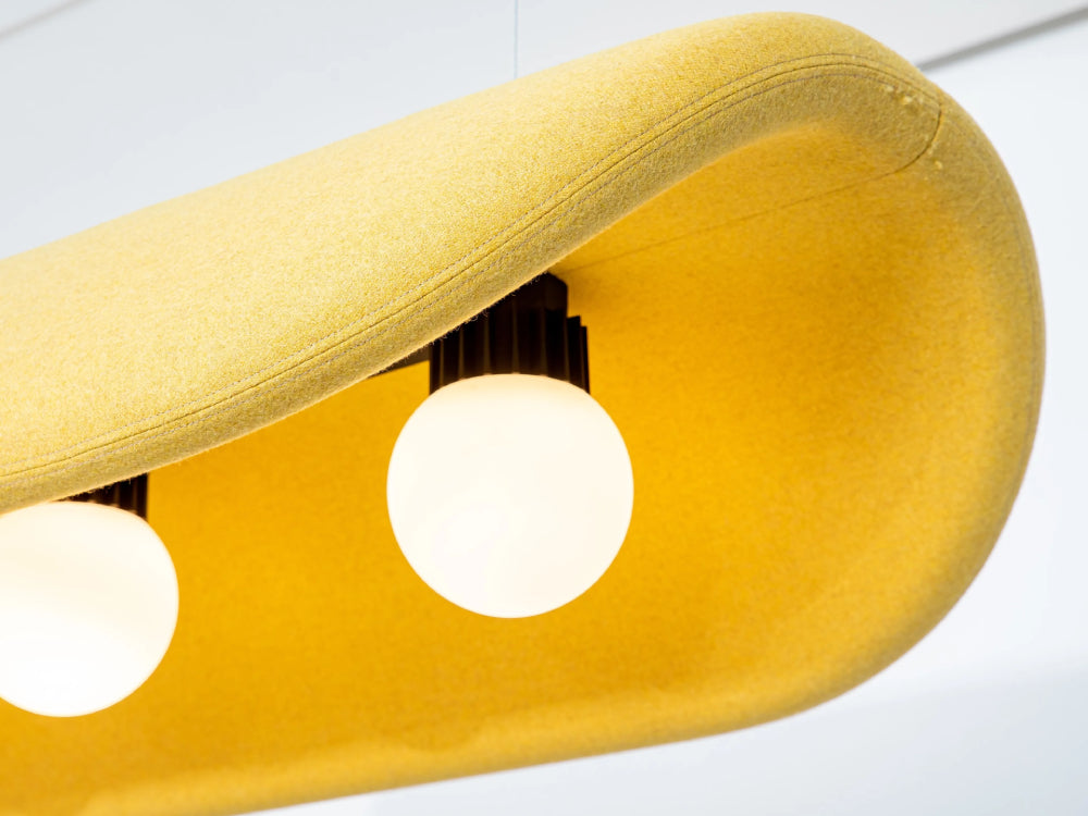 BuzziChip Upholstered Acoustic Ceiling Light Detail