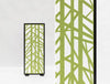 BuzziFalls Grid Green Pattern Freestanding Acoustic Decorative Panel