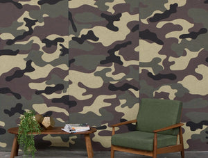 Buzziskin Printed Wallpaper 4 In Camo Taiga Print