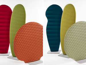 Buzzispace Plant Freestanding Flexible Acoustic Ribbed Panel