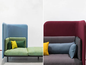 Buzzispace Spark Acoustic Lounge Comfy Sofa Relaxation Pod Single Duo Trio Blue Green Burgundy Purple