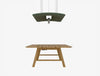 Buzzizepp Led Light 6 In Green Over Wood Top Table