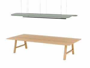 Buzzizepp Led Light 7 In Green Over Wood Top Table