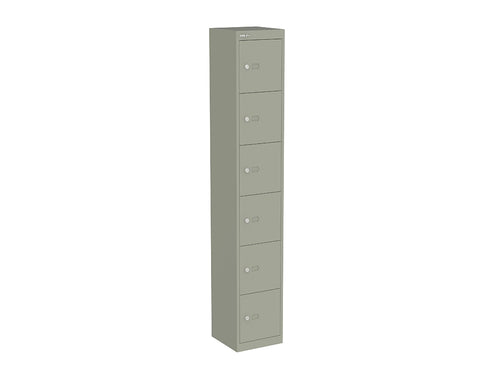 CLK Lockers with 6 Doors 305D Goose Grey