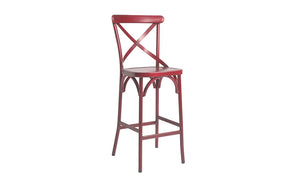 Cafe Bar Stool Vintage Red