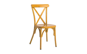 Cafe Side Chair Vintage Yellow