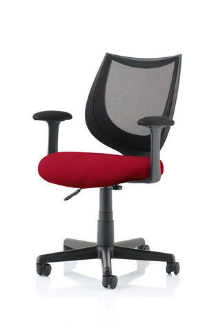 Camden Medium Back Black Mesh Task Operator Office Chair With Arms KCUP1518 2