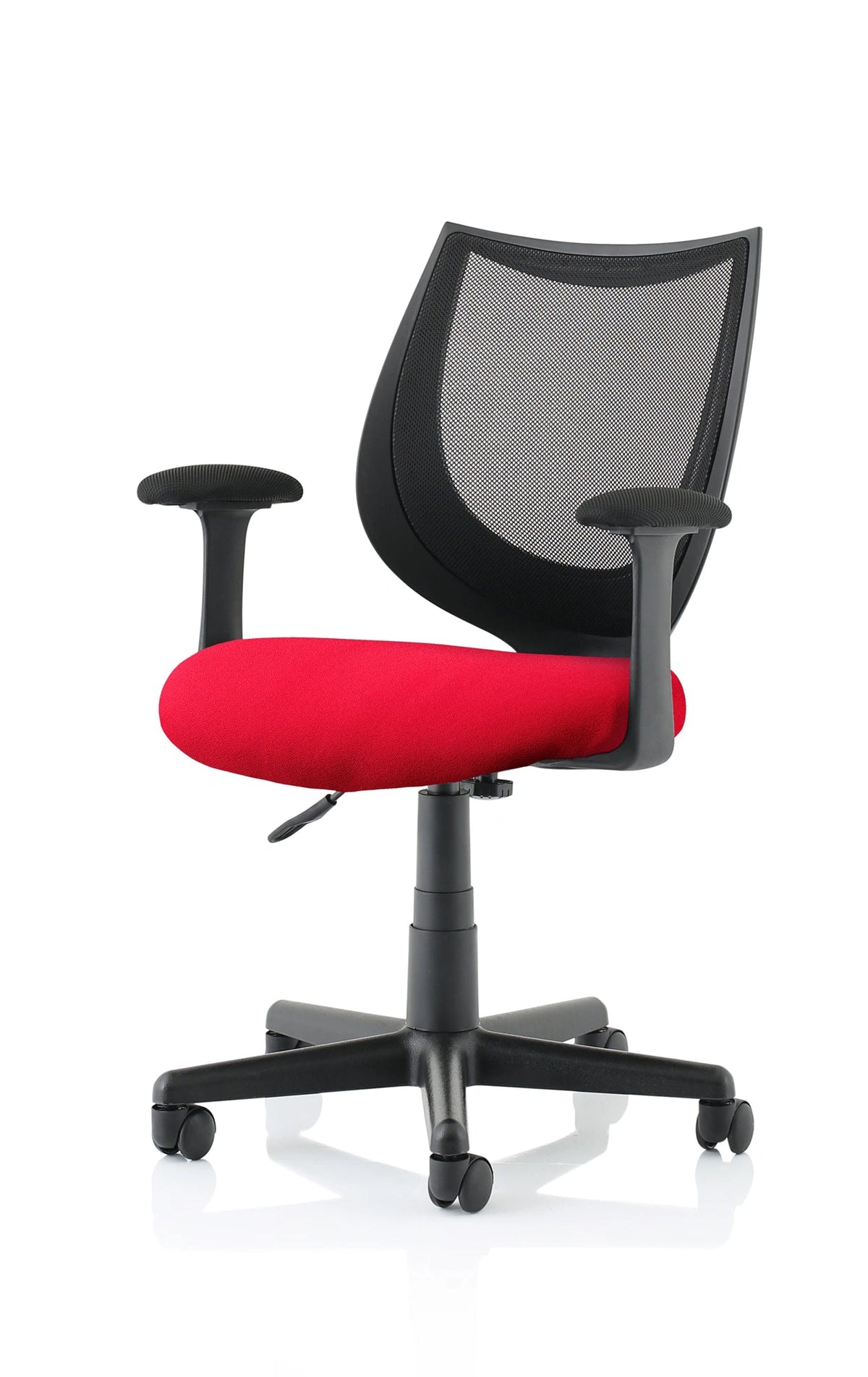 Camden Medium Back Black Mesh Task Operator Office Chair With Arms KCUP1520 1