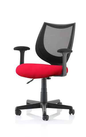 Camden Medium Back Black Mesh Task Operator Office Chair With Arms KCUP1520 2