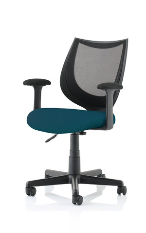 Camden Medium Back Black Mesh Task Operator Office Chair With Arms KCUP1522 2