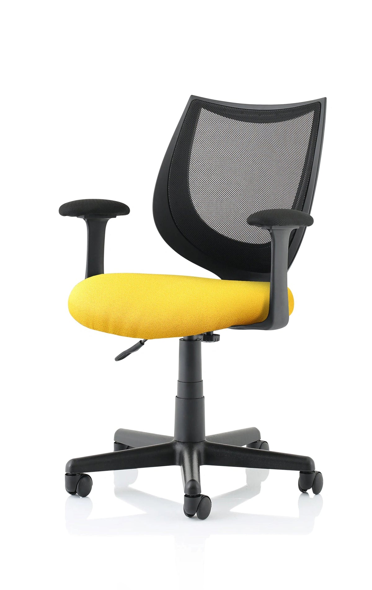 Camden Medium Back Black Mesh Task Operator Office Chair With Arms KCUP1523 1