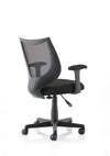 Camden Medium Back Black Mesh Task Operator Office Chair With Arms OP000238 5