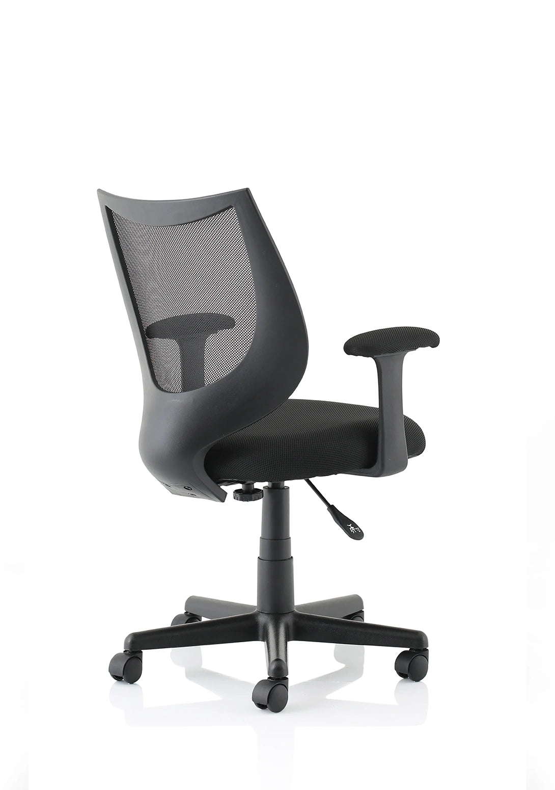Camden Medium Back Black Mesh Task Operator Office Chair With Arms OP000238 5