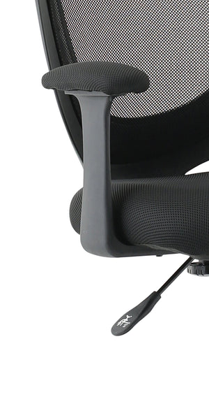 Camden Medium Back Black Mesh Task Operator Office Chair With Arms OP000238 6