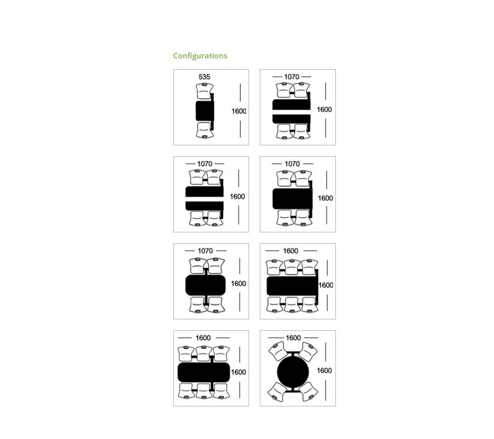 Canteen Cu17 Metal Seating With Table Configurations