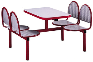 Canteen Cu17 Metal Seating With Table