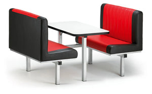Canteen Cu39 Upholstered Bench With Table