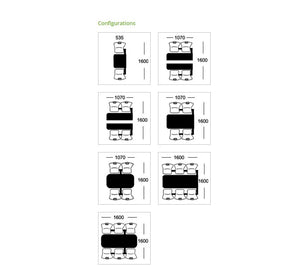 Canteen Cu47 Wooden Bench Seating With Table Configurations