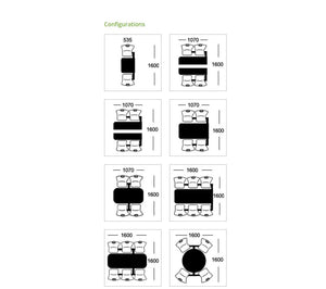 Canteen Cu71 Wooden Seating With Table Configurations