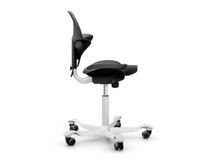 Capisco 8010 With Castors In Black Plastic Seat And Backrest 2