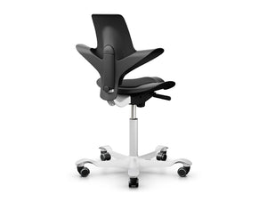 Capisco 8010 With Castors In Black Plastic Seat And Backrest 3