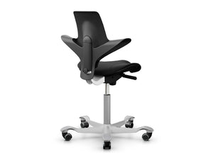 Capisco 8020 With Castors In Black Plastic Seat And Backrest 3
