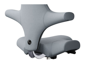 Capisco 8106 With Castors And Glides In Light Grey And Silver Base 5