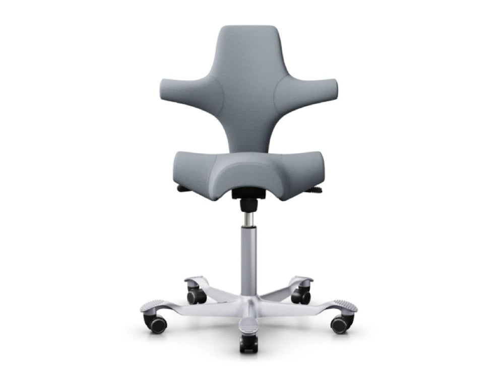 Hag Capisco 8106 Ergonomic Chair In Black Fabric And Black Base