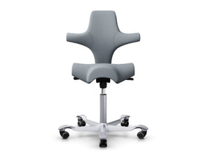Hag Capisco 8106 Ergonomic Chair In Light Grey And Silver Base