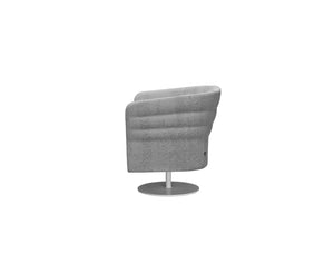 Cell72 Single Seater Swivel Chair With Round Steel Central Base