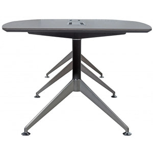 Chamfered Executive 3M Boardroom Table In Anthracite 3
