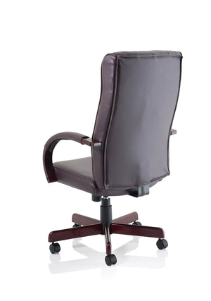 Chesterfield High Back Leather Executive Office Chair With Arms EX000004 7