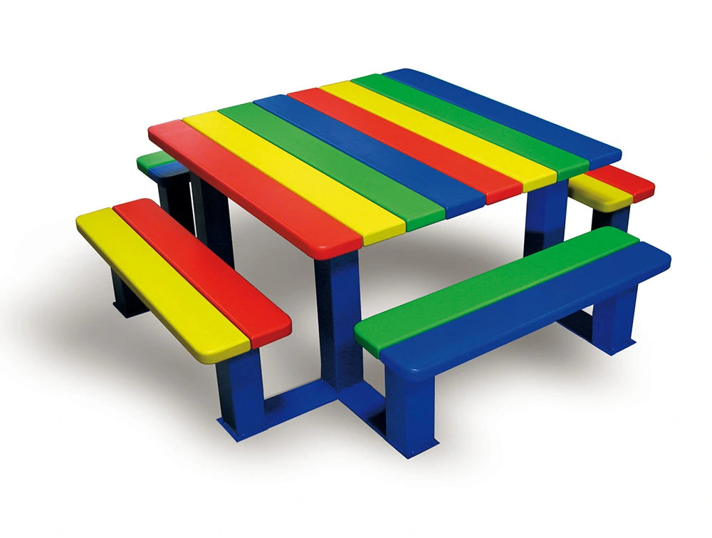 Childrens Colourful Picnic Table 3.webp