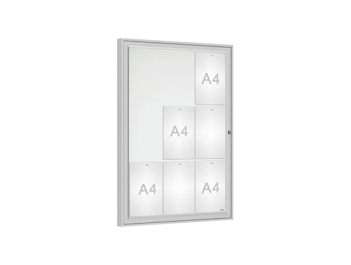 Classic Outdoor Notice Board - 9 A4 in One Frames
