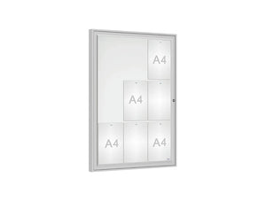 Classic Outdoor Notice Board - 9 A4 in One Frames