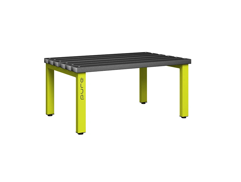 Cloakroom Standard Double-Sided Bench - Lime Light & Black