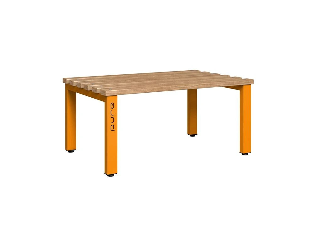 Cloakroom Standard Double-Sided Bench - Magma & Beech