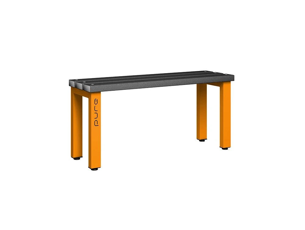 Cloakroom Standard Single-Sided Bench - Magma Black