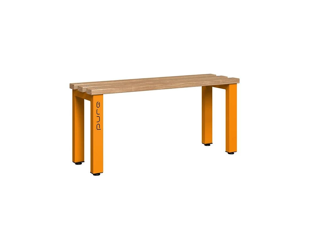 Cloakroom Standard Single-Sided Bench - Magma & Beech