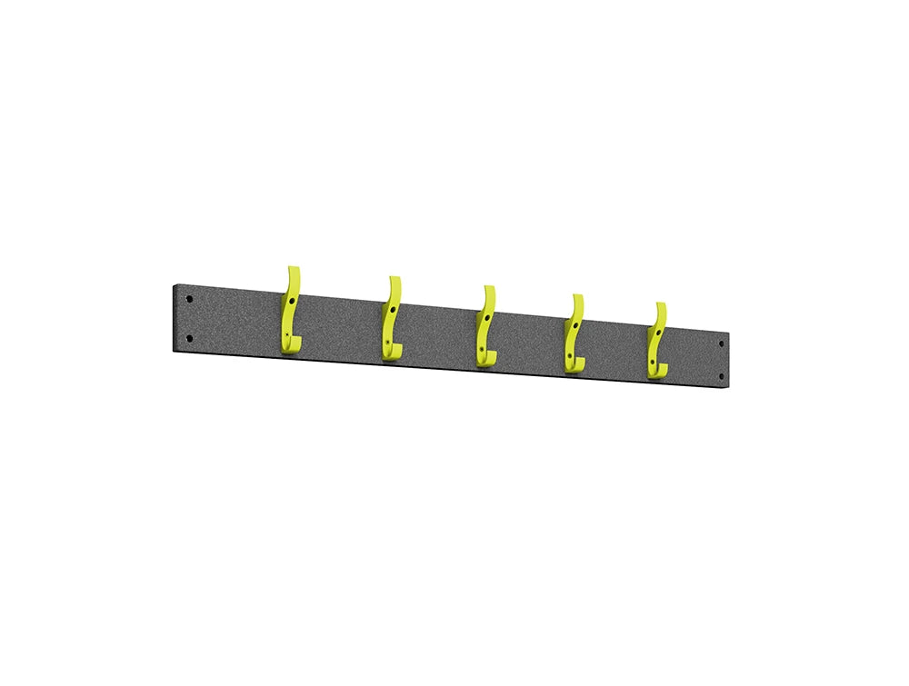 Cloakroom Hookboard - Lime Light & Black