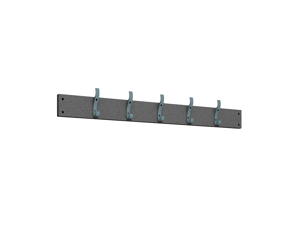 Cloakroom Hookboard - Slate Grey Black