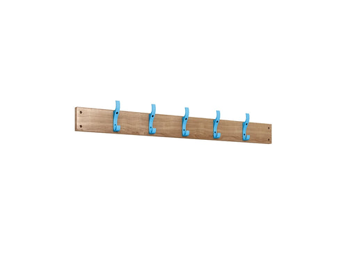 Cloakroom Hookboard - Cornflower Blue Beech