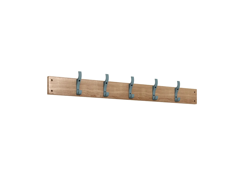 Cloakroom Hookboard - Slate Grey & Beech